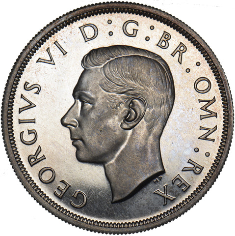 1937 Proof Crown (Cameo) - George VI British Silver Coin - Superb