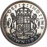 1937 Proof Crown (Cameo) - George VI British Silver Coin - Superb