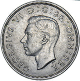 1937 Crown - George VI British Silver Coin - Very Nice