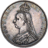1887 Double Florin - Victoria British Silver Coin - Very Nice