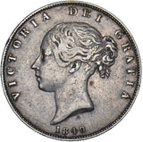 1849 Halfcrown - Victoria British Silver Coin - Nice