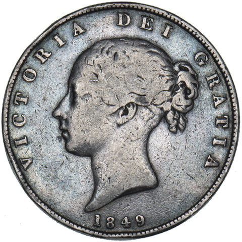1849 Halfcrown - Victoria British Silver Coin