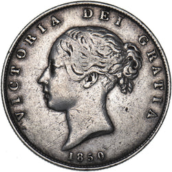 1850 Halfcrown - Victoria British Silver Coin - Nice