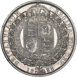 1888 Halfcrown - Victoria British Silver Coin - Very Nice