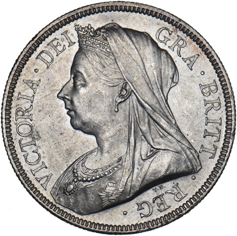 1893 Halfcrown - Victoria British Silver Coin - Superb