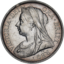 1900 Halfcrown - Victoria British Silver Coin - Very Nice