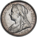 1900 Halfcrown - Victoria British Silver Coin - Very Nice