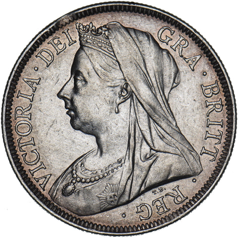 1900 Halfcrown - Victoria British Silver Coin - Very Nice