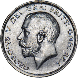 1914 Halfcrown - George V British Silver Coin - Very Nice
