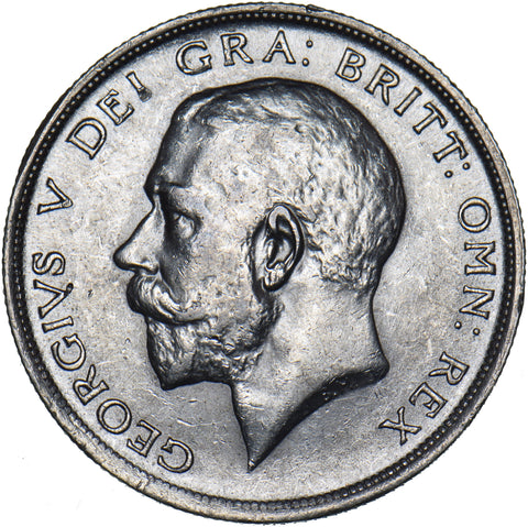 1914 Halfcrown - George V British Silver Coin - Very Nice