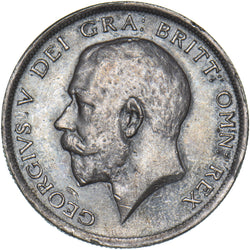 1915 Halfcrown - George V British Silver Coin - Very Nice