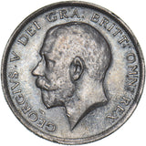 1915 Halfcrown - George V British Silver Coin - Very Nice