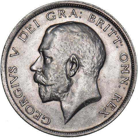 1917 Halfcrown - George V British Silver Coin - Very Nice