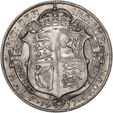 1917 Halfcrown - George V British Silver Coin - Very Nice