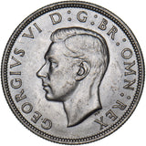 1942 Halfcrown - George VI British Silver Coin - Superb