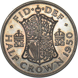 1950 Proof Halfcrown - George VI British Coin - Superb
