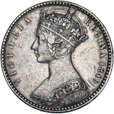 1849 Godless Florin - Victoria British Silver Coin - Nice