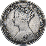 1879 Gothic Florin - Victoria British Silver Coin - Nice