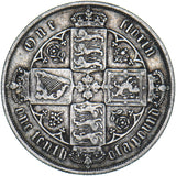 1879 Gothic Florin - Victoria British Silver Coin - Nice