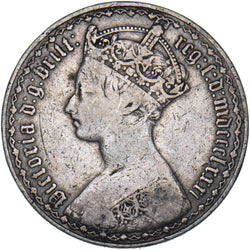 1881 Gothic Florin - Victoria British Silver Coin