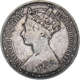 1881 Gothic Florin - Victoria British Silver Coin