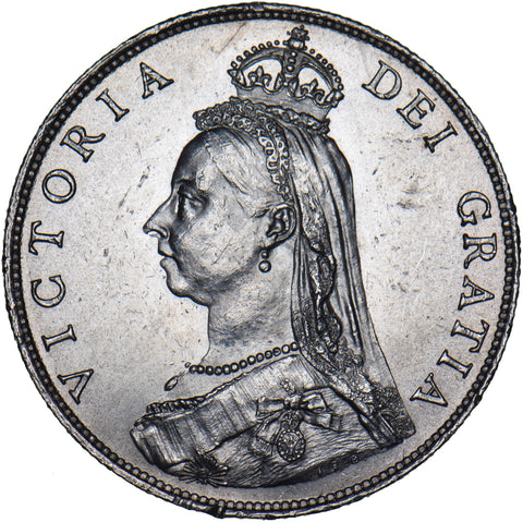 1887 Florin - Victoria British Silver Coin - Very Nice