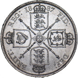 1887 Florin - Victoria British Silver Coin - Very Nice