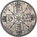 1888 Florin - Victoria British Silver Coin - Nice