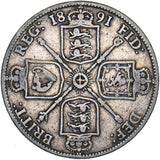 1891 Florin - Victoria British Silver Coin