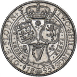 1895 Florin - Victoria British Silver Coin - Very Nice