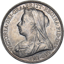 1897 Florin - Victoria British Silver Coin - Superb