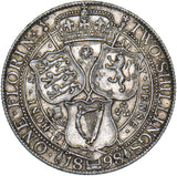 1898 Florin - Victoria British Silver Coin - Nice