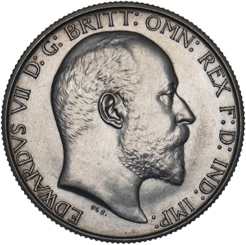 1902 Matt Proof Florin - Edward VII British Silver Coin - Superb