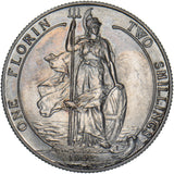 1902 Matt Proof Florin - Edward VII British Silver Coin - Superb