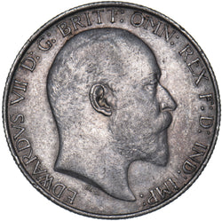 1904 Florin - Edward VII British Silver Coin - Nice