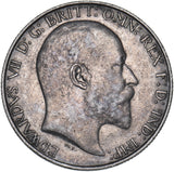 1909 Florin - Edward VII British Silver Coin - Nice