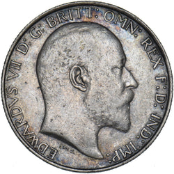 1910 Florin - Edward VII British Silver Coin - Nice