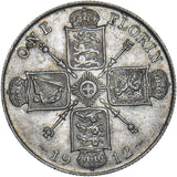 1912 Florin - George V British Silver Coin - Nice