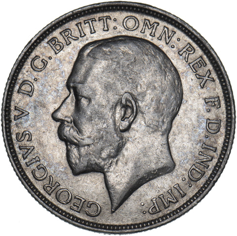 1913 Florin - George V British Silver Coin - Nice