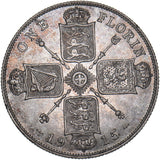 1915 Florin - George V British Silver Coin - Very Nice
