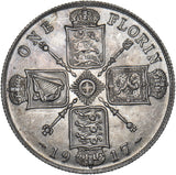 1917 Florin - George V British Silver Coin - Very Nice