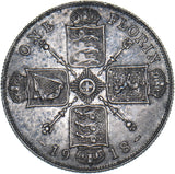 1918 Florin - George V British Silver Coin - Very Nice