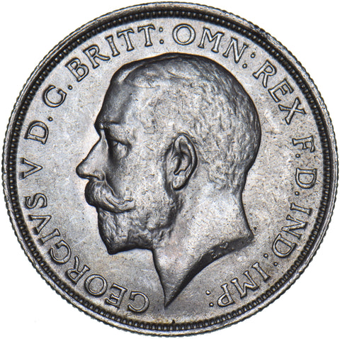 1918 Florin - George V British Silver Coin - Superb