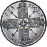 1918 Florin - George V British Silver Coin - Superb