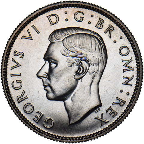 1937 Florin - George VI British Silver Coin - Superb