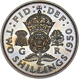 1950 Proof Florin - George VI British Coin - Superb