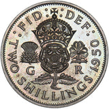 1950 Proof Florin - George VI British Coin - Superb