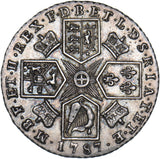 1787 Shilling - George III British Silver Coin - Very Nice