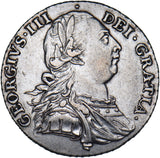 1787 Shilling - George III British Silver Coin - Nice