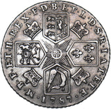 1787 Shilling - George III British Silver Coin - Nice